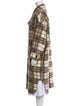 Étoile Isabel Marant Wool Plaid Print Coat