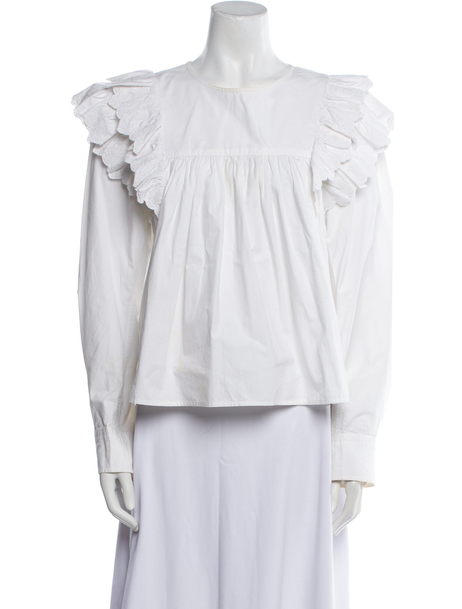 Étoile Isabel Marant Crew Neck Long Sleeve Blouse