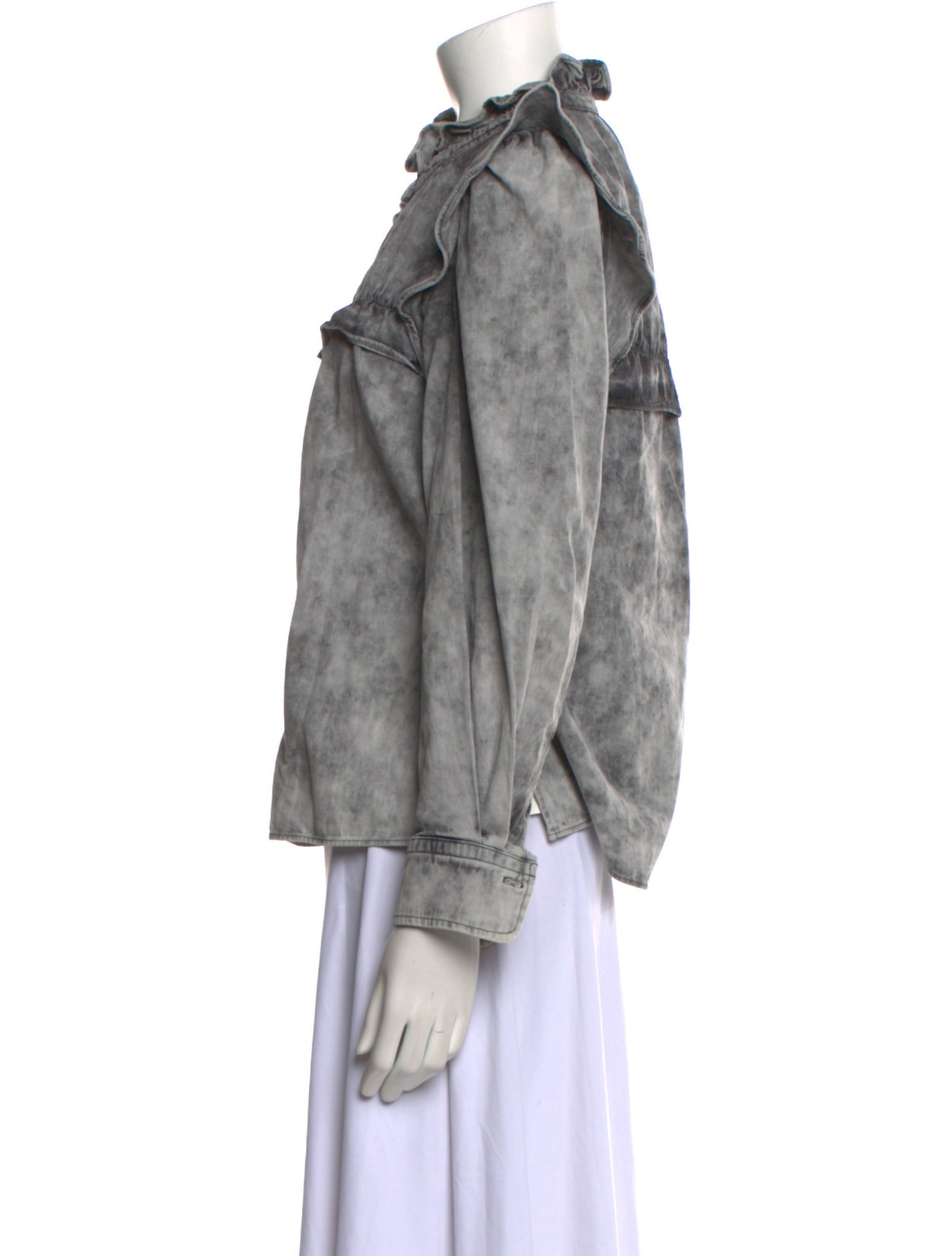 Étoile Isabel Marant Mock Neck Long Sleeve Blouse