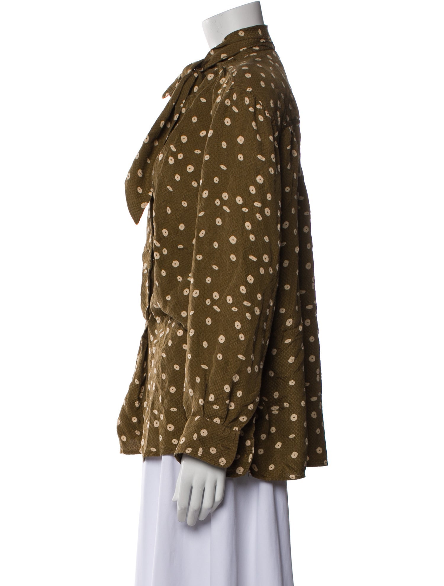 Étoile Isabel Marant Silk Printed Button-Up Top