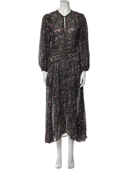 Étoile Isabel Marant Floral Print Long Dress