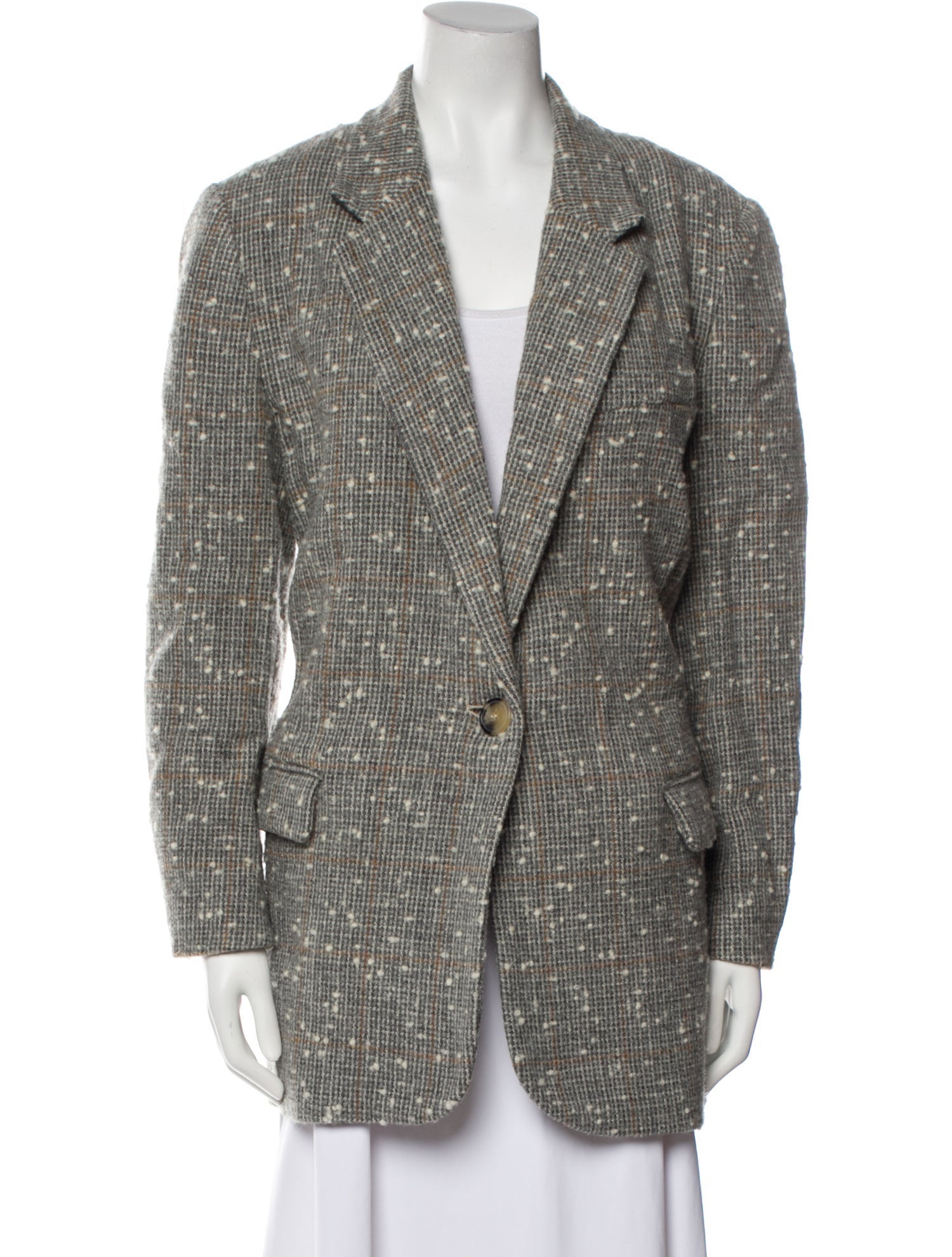 Étoile Isabel Marant Wool Tweed Pattern Coat