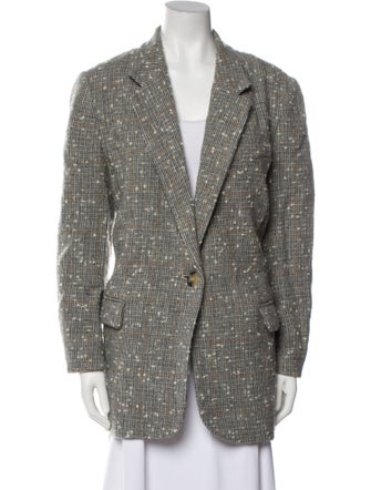 Étoile Isabel Marant Wool Tweed Pattern Coat