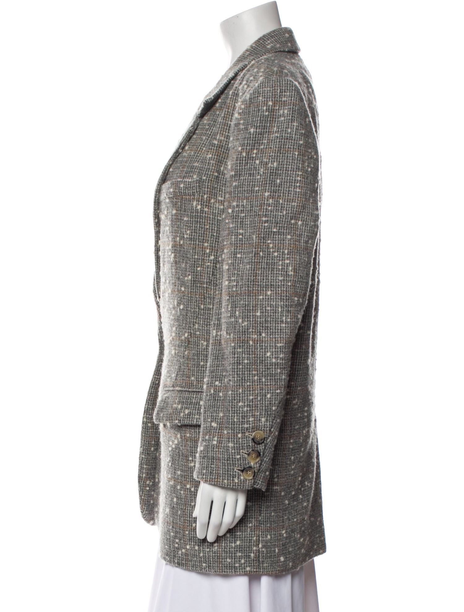 Étoile Isabel Marant Wool Tweed Pattern Coat
