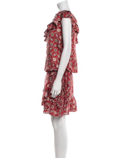 Étoile Isabel Marant Linen Floral Print Skirt Set