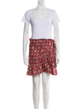 Étoile Isabel Marant Linen Floral Print Skirt Set