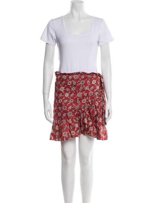 Étoile Isabel Marant Linen Floral Print Skirt Set