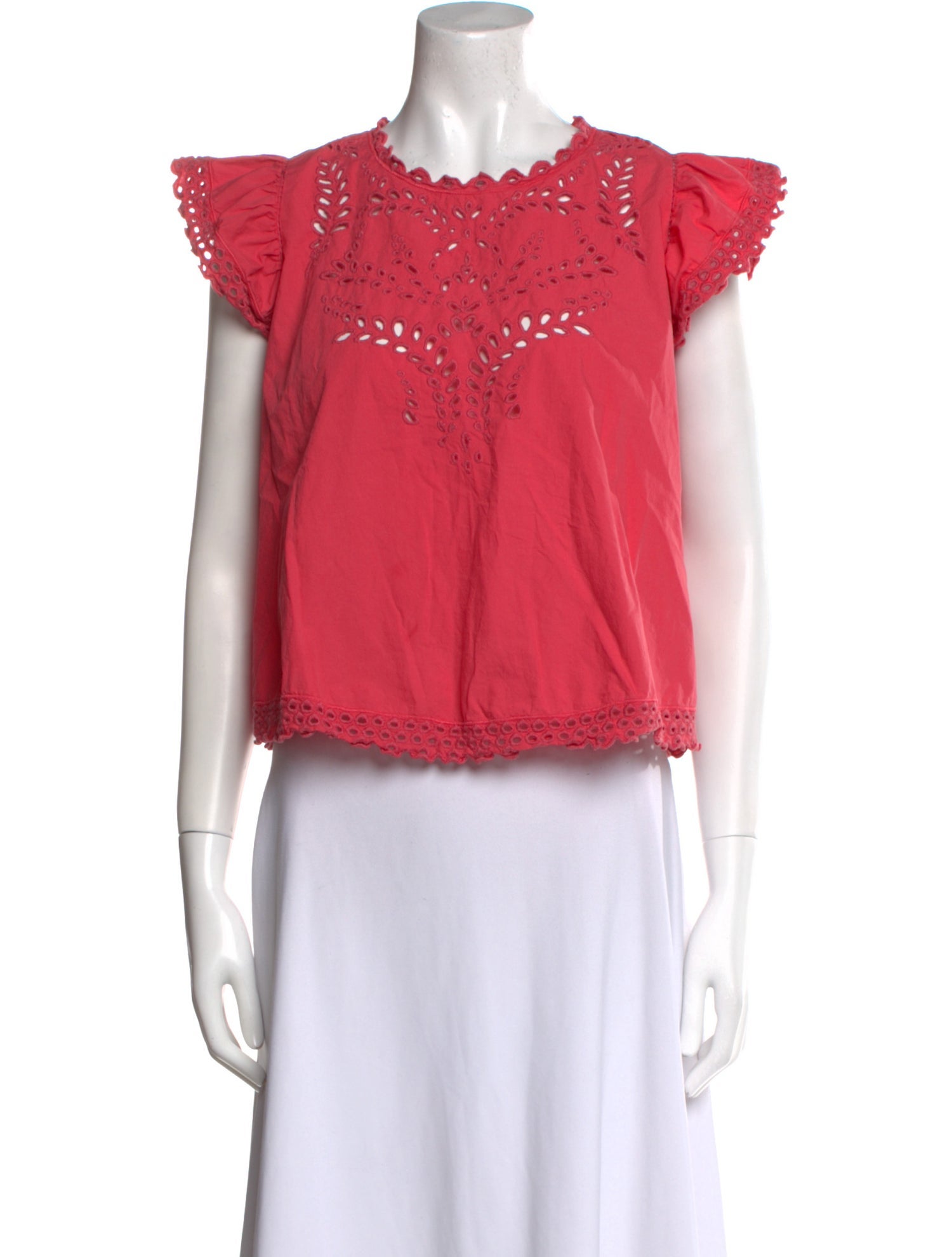 Étoile Isabel Marant Crew Neck Short Sleeve Crop Top