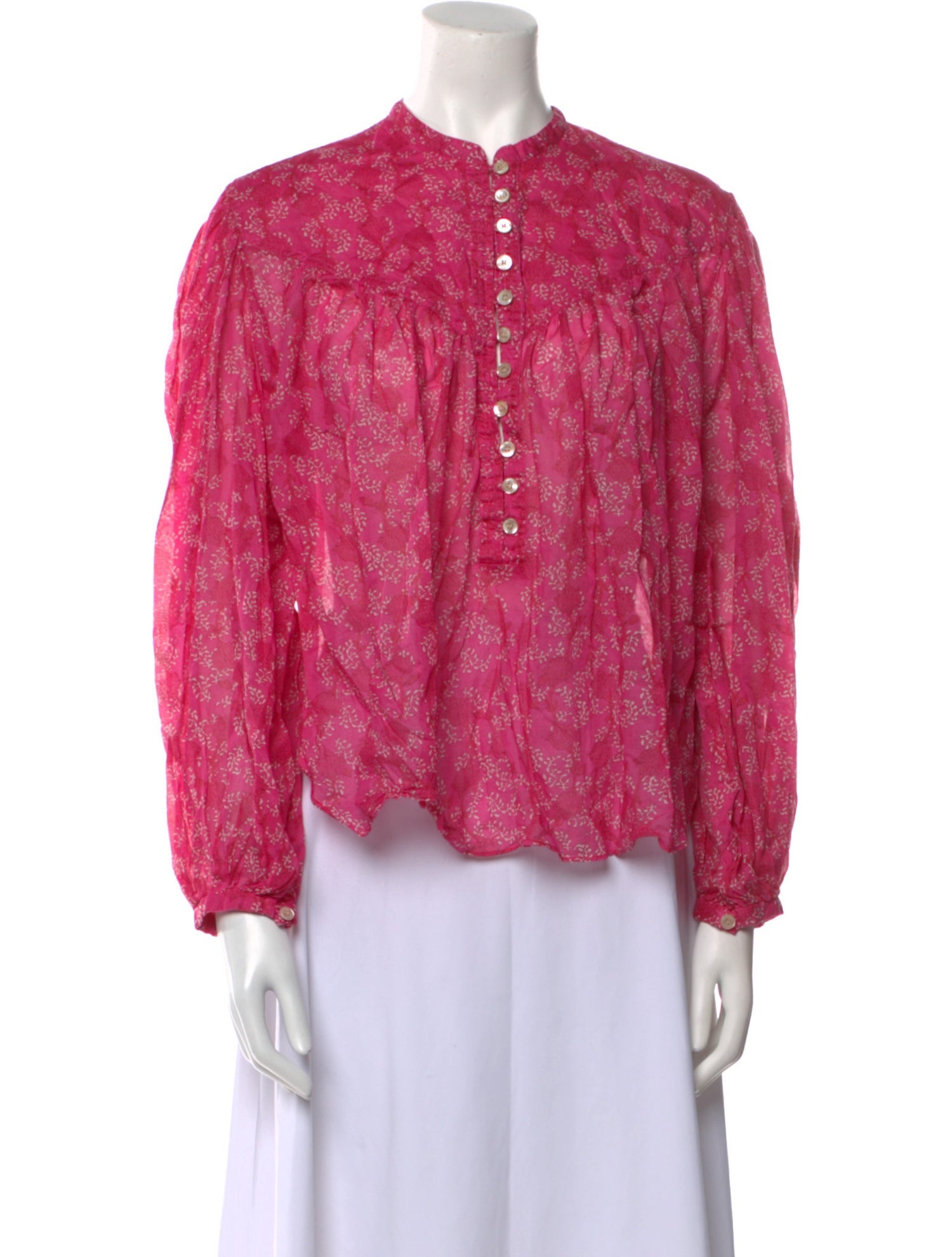 Étoile Isabel Marant Printed Mock Neck Blouse