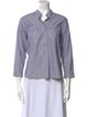 Étoile Isabel Marant V-Neck Three-Quarter Sleeve Button-Up Top