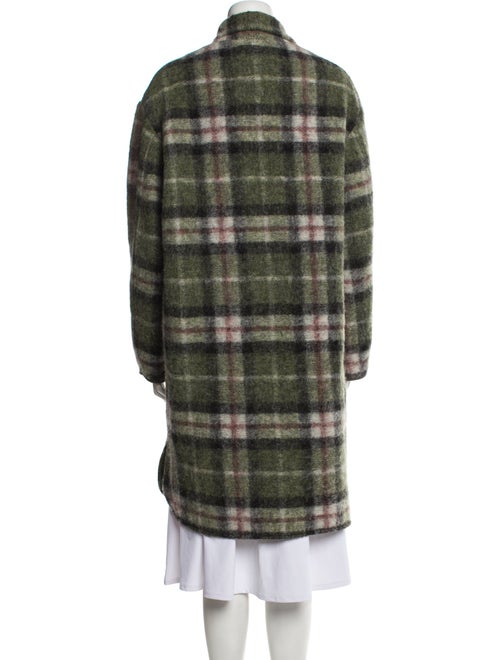 Étoile Isabel Marant Wool Plaid Print Peacoat