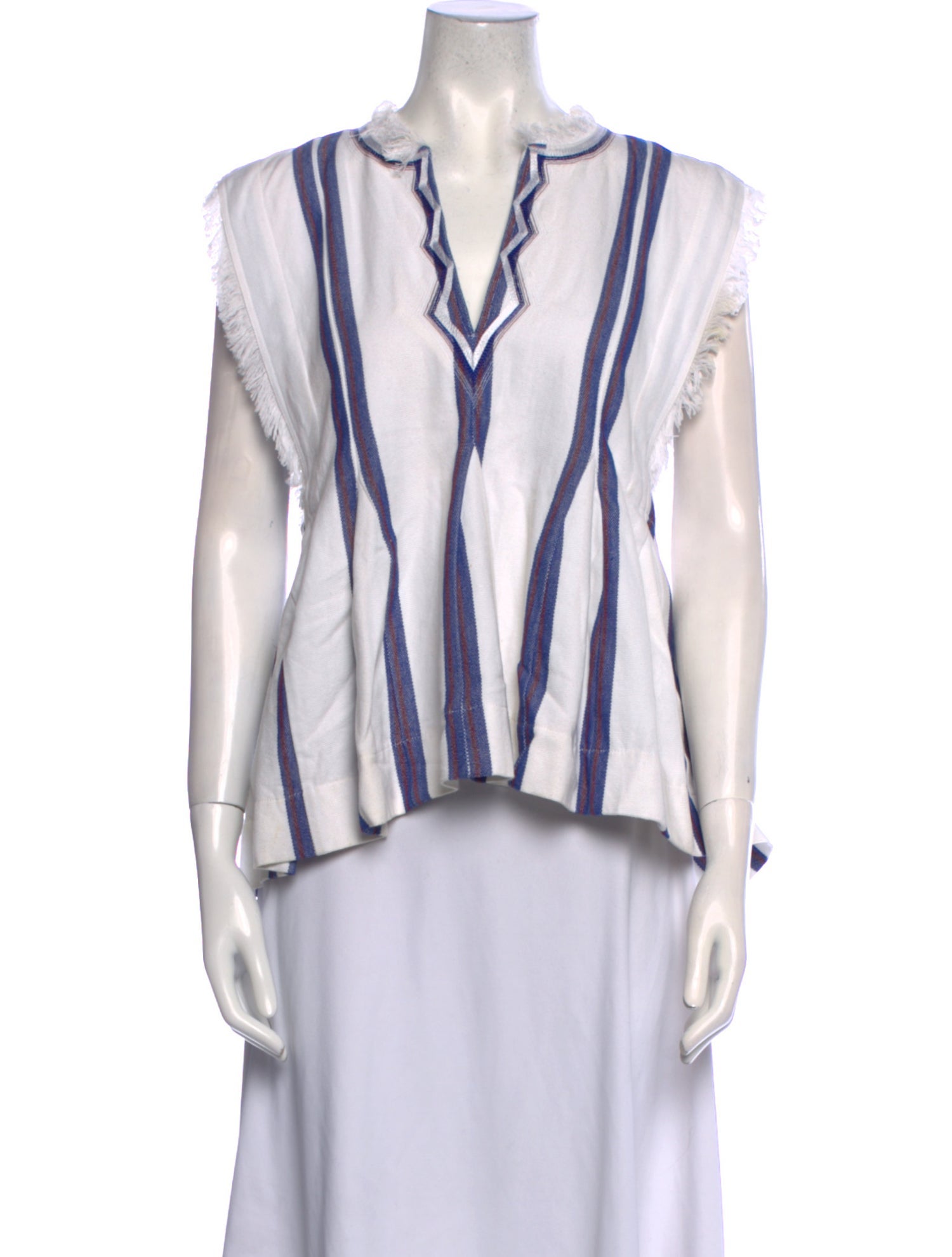 Étoile Isabel Marant Striped V-Neck Crop Top