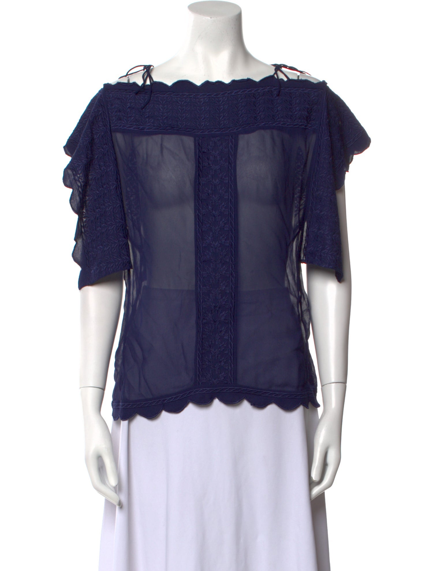 Étoile Isabel Marant Square Neckline Short Sleeve Blouse