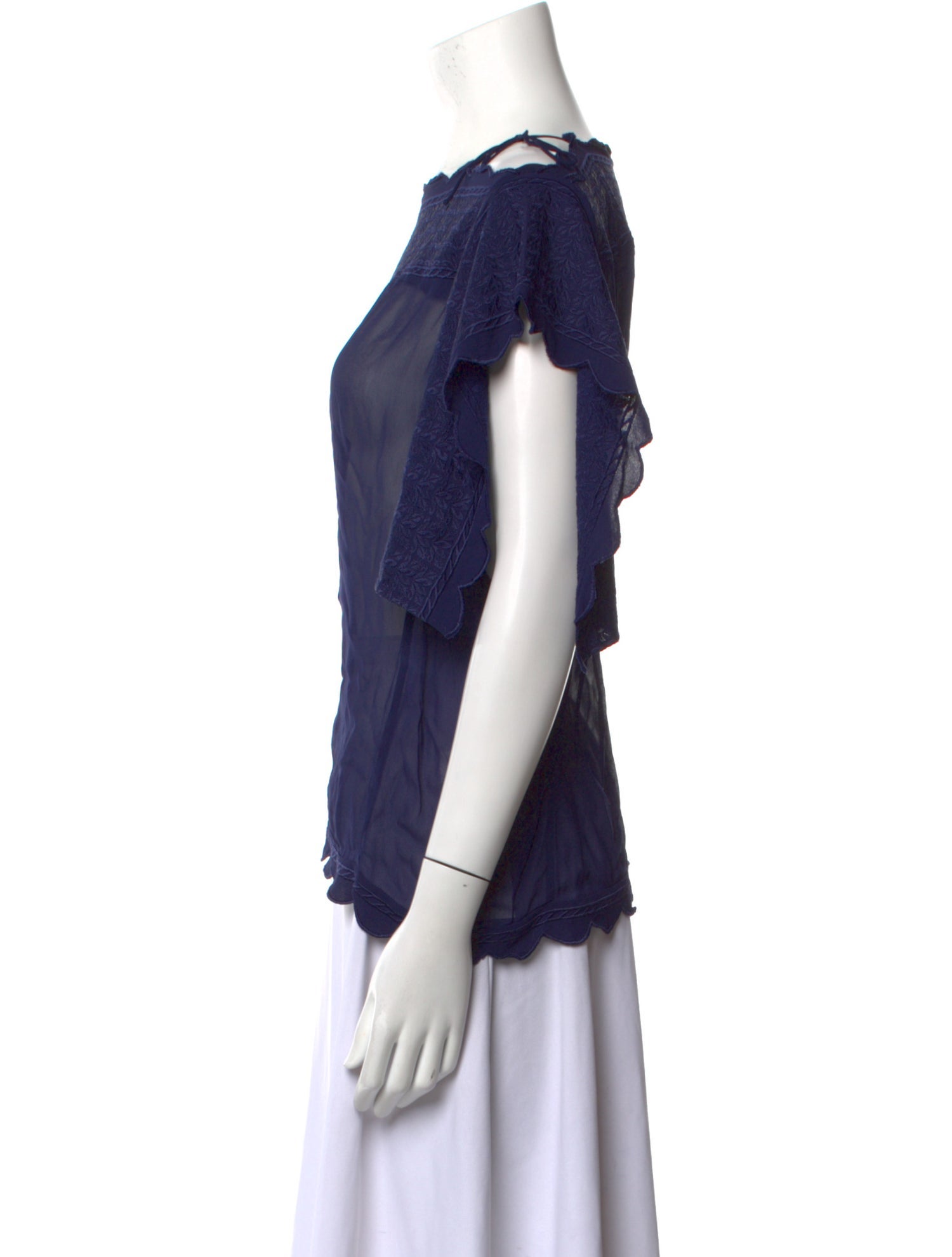 Étoile Isabel Marant Square Neckline Short Sleeve Blouse