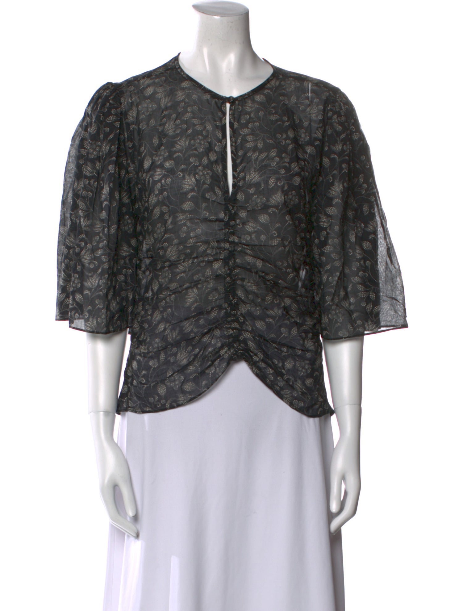 Étoile Isabel Marant Printed Crew Neck Blouse