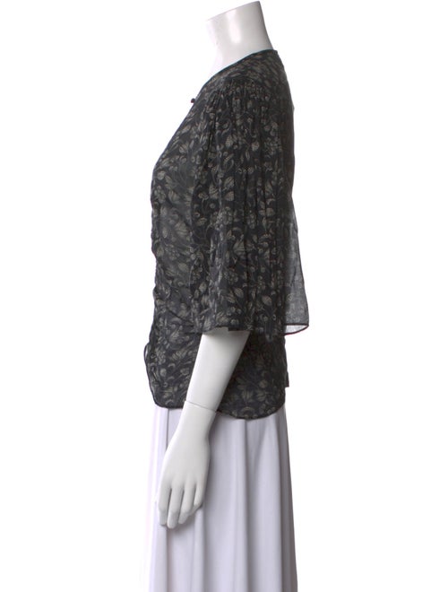 Étoile Isabel Marant Printed Crew Neck Blouse