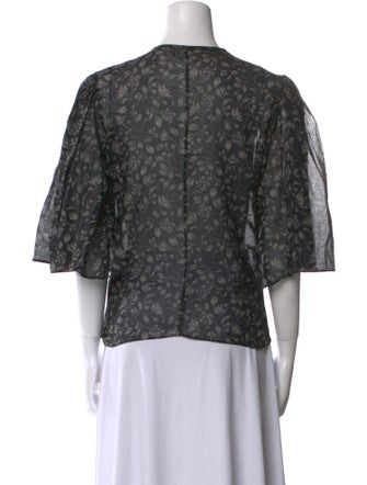 Étoile Isabel Marant Printed Crew Neck Blouse