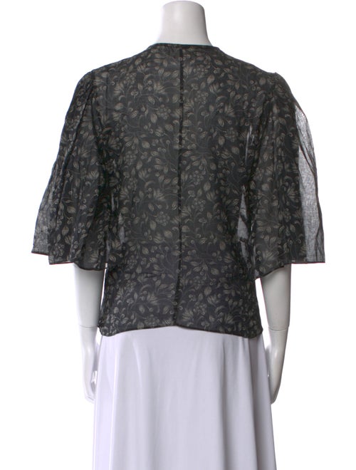 Étoile Isabel Marant Printed Crew Neck Blouse