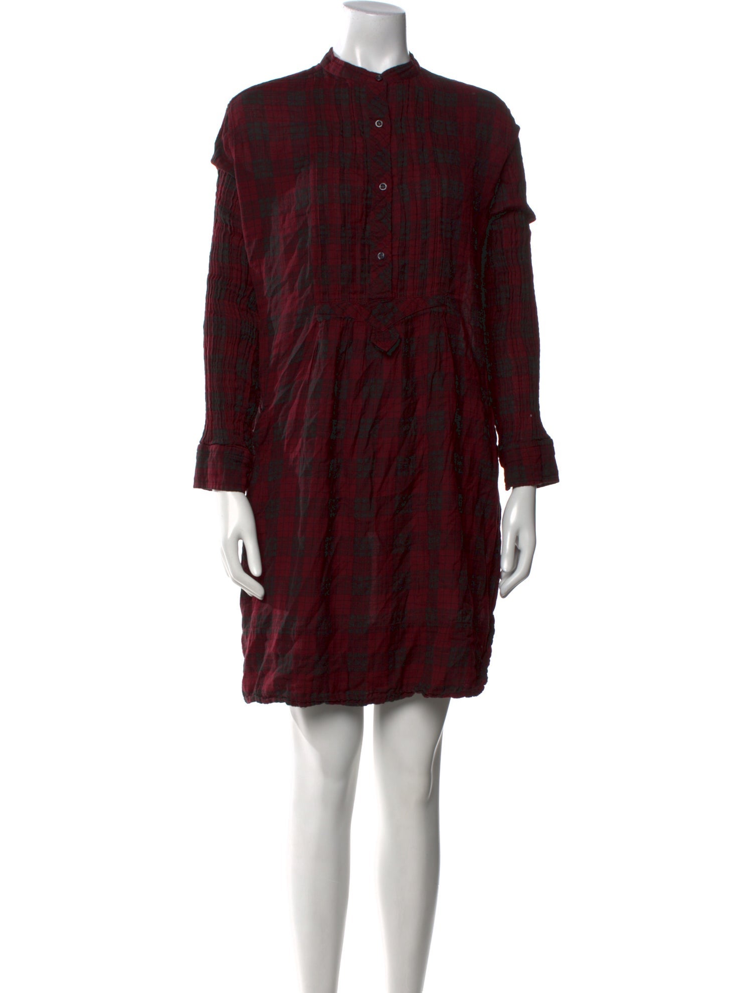 Étoile Isabel Marant Plaid Print Mini Dress