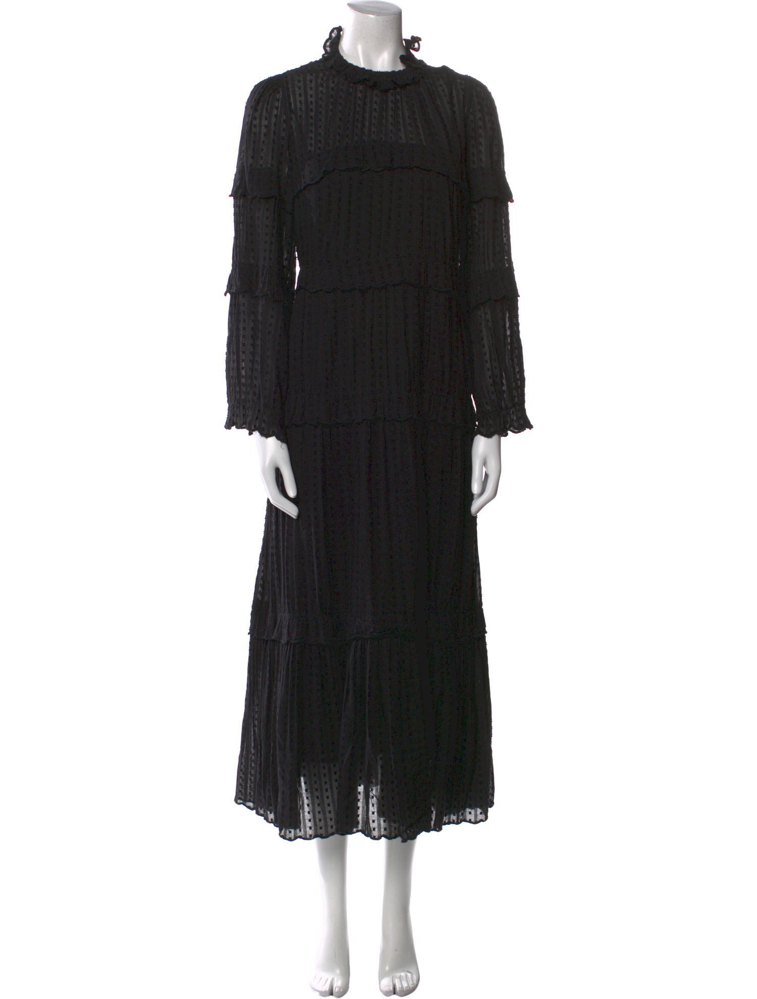 Étoile Isabel Marant Mock Neck Midi Length Dress