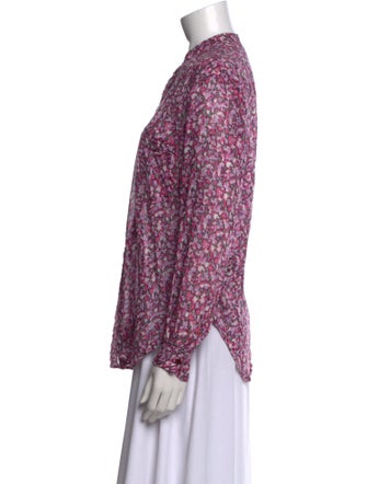 Étoile Isabel Marant Printed Mock Neck Blouse