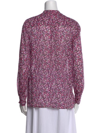 Étoile Isabel Marant Printed Mock Neck Blouse