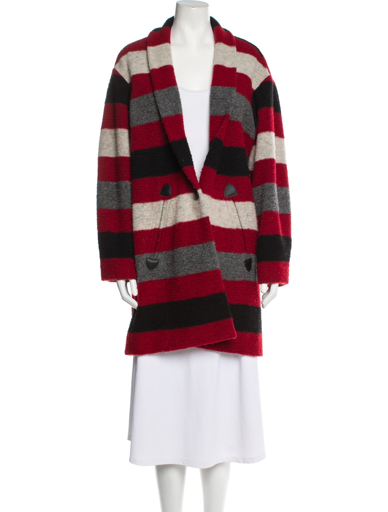 Étoile Isabel Marant Wool Plaid Print Coat
