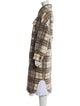 Étoile Isabel Marant Wool Plaid Print Coat