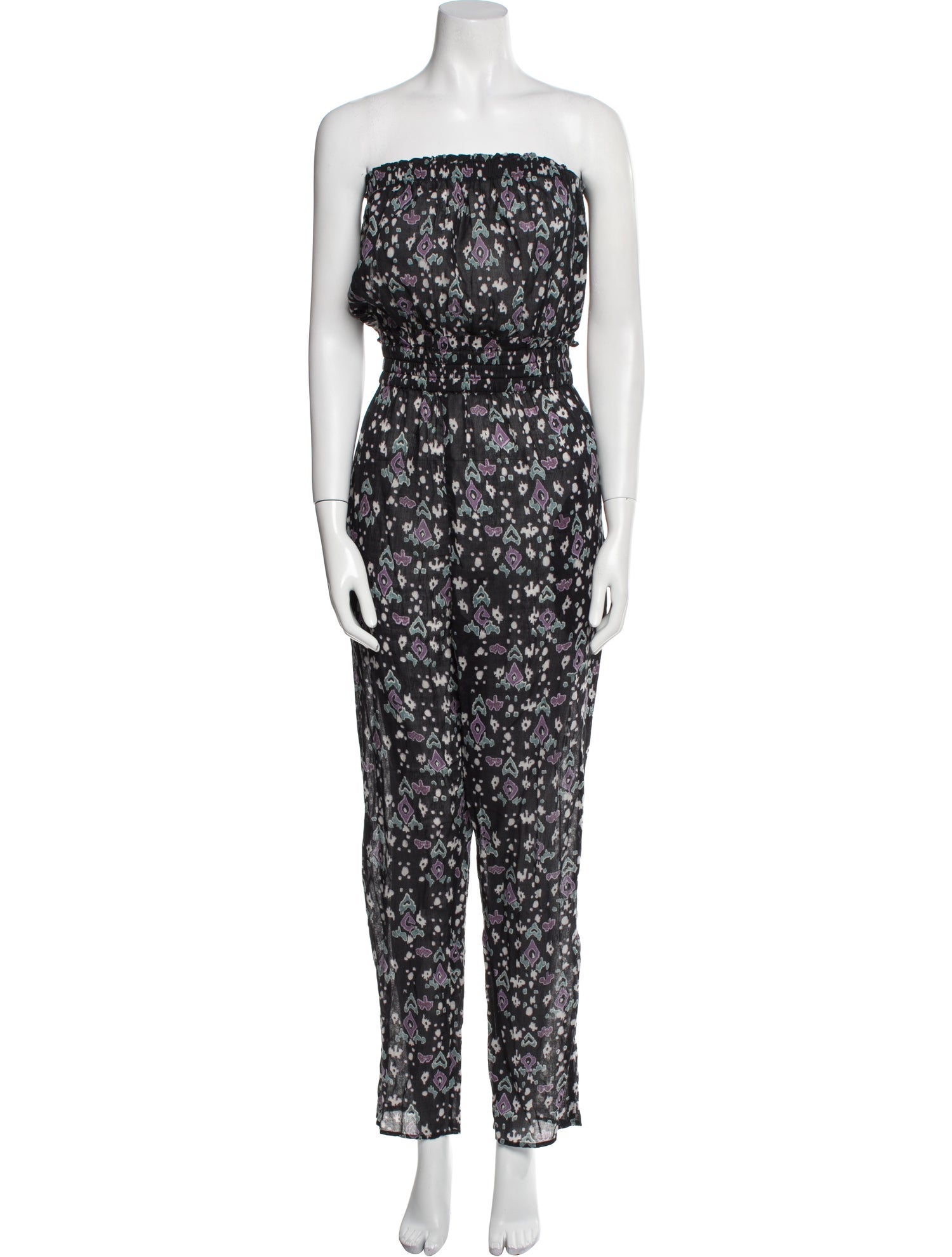 Étoile Isabel Marant Printed Strapless Jumpsuit
