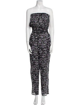 Étoile Isabel Marant Printed Strapless Jumpsuit