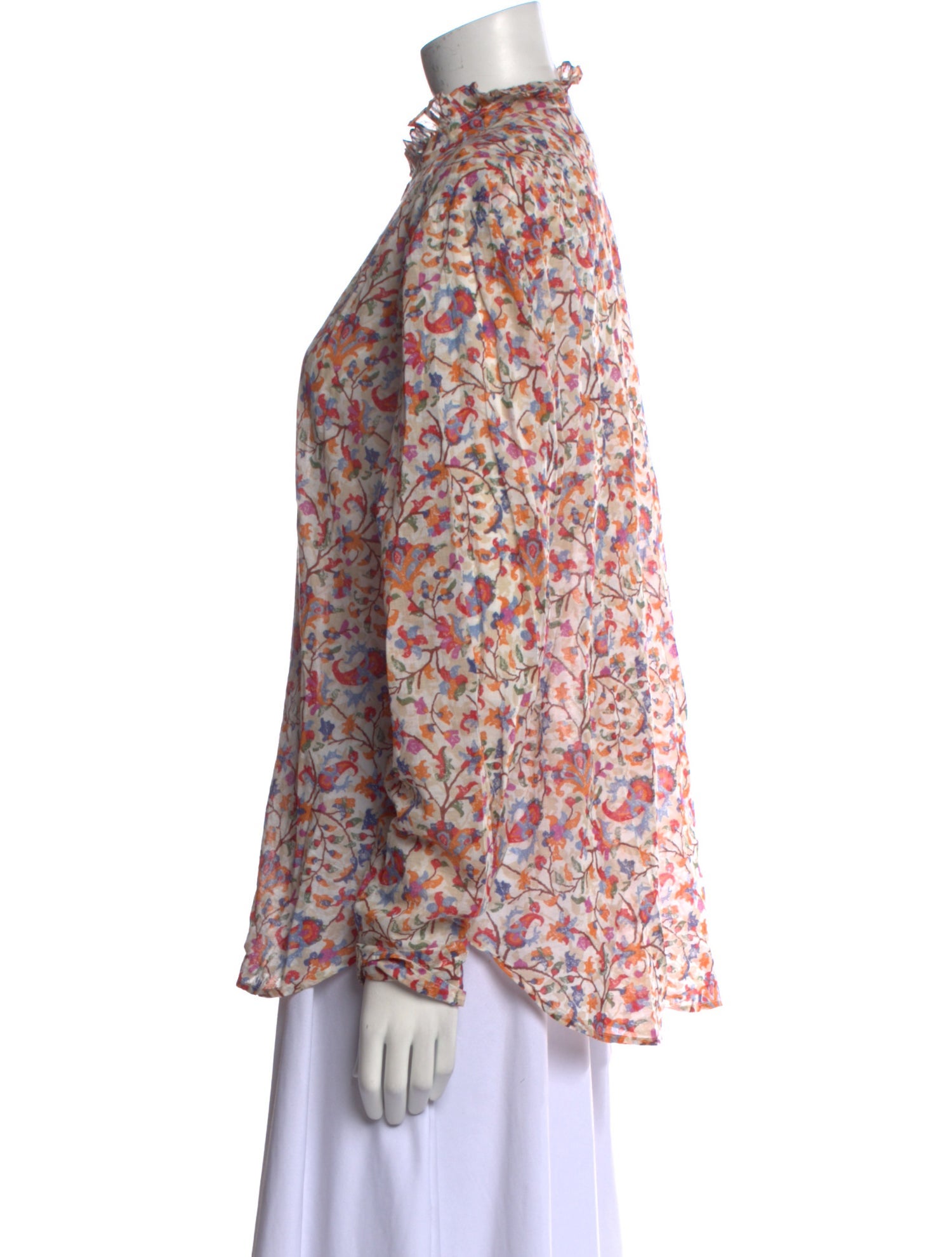 Étoile Isabel Marant Printed Mock Neck Blouse