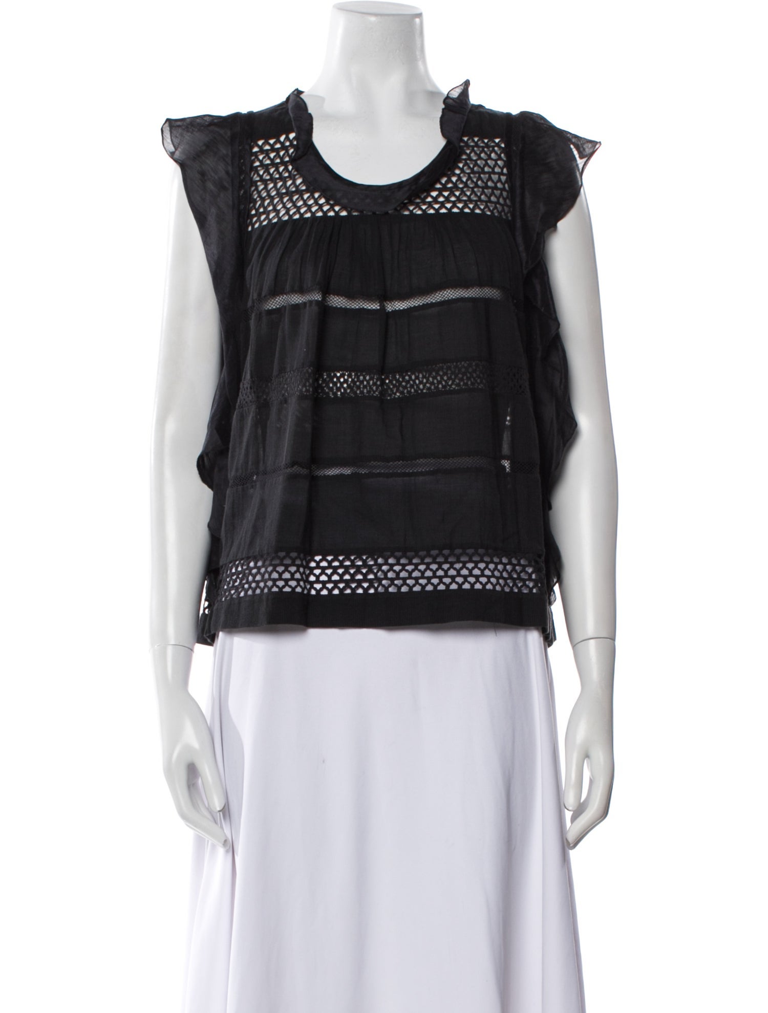 Étoile Isabel Marant Scoop Neck Short Sleeve Top