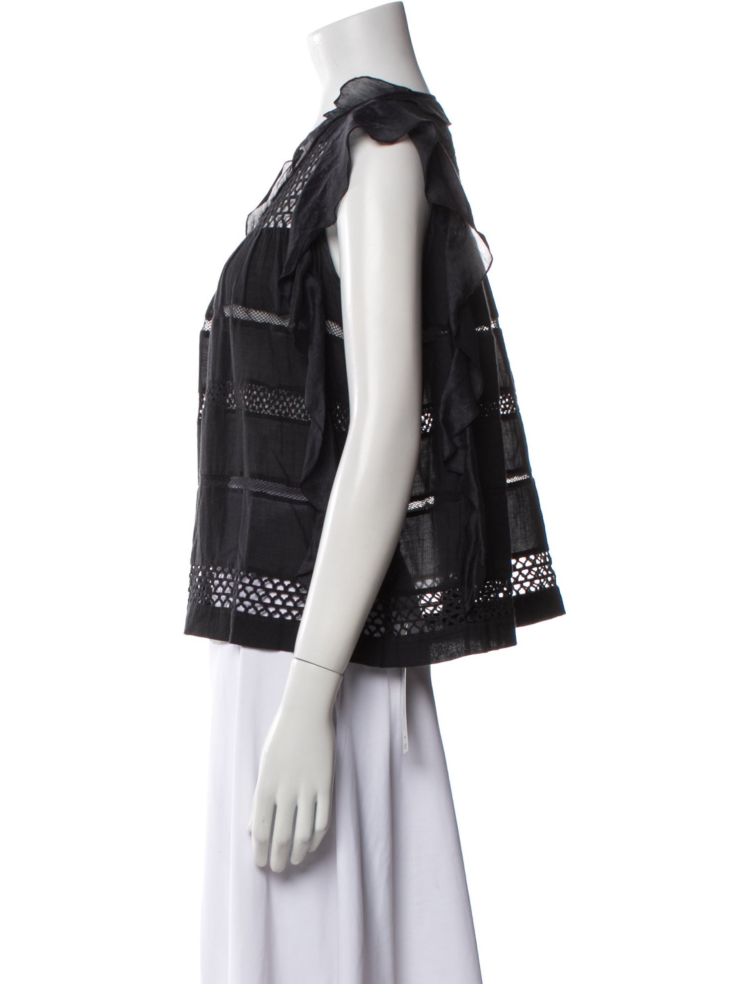 Étoile Isabel Marant Scoop Neck Short Sleeve Top