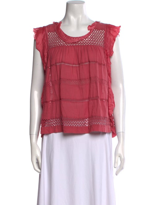 Étoile Isabel Marant Scoop Neck Short Sleeve Top