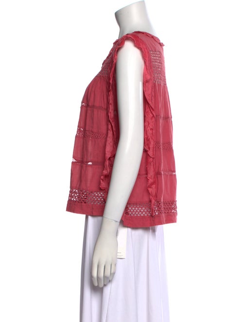 Étoile Isabel Marant Scoop Neck Short Sleeve Top