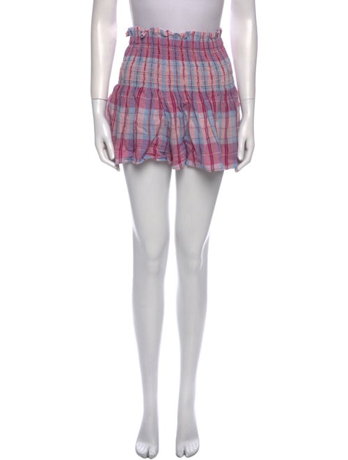Étoile Isabel Marant Plaid Print Mini Shorts