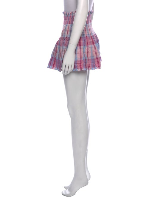 Étoile Isabel Marant Plaid Print Mini Shorts