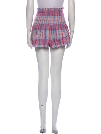 Étoile Isabel Marant Plaid Print Mini Shorts