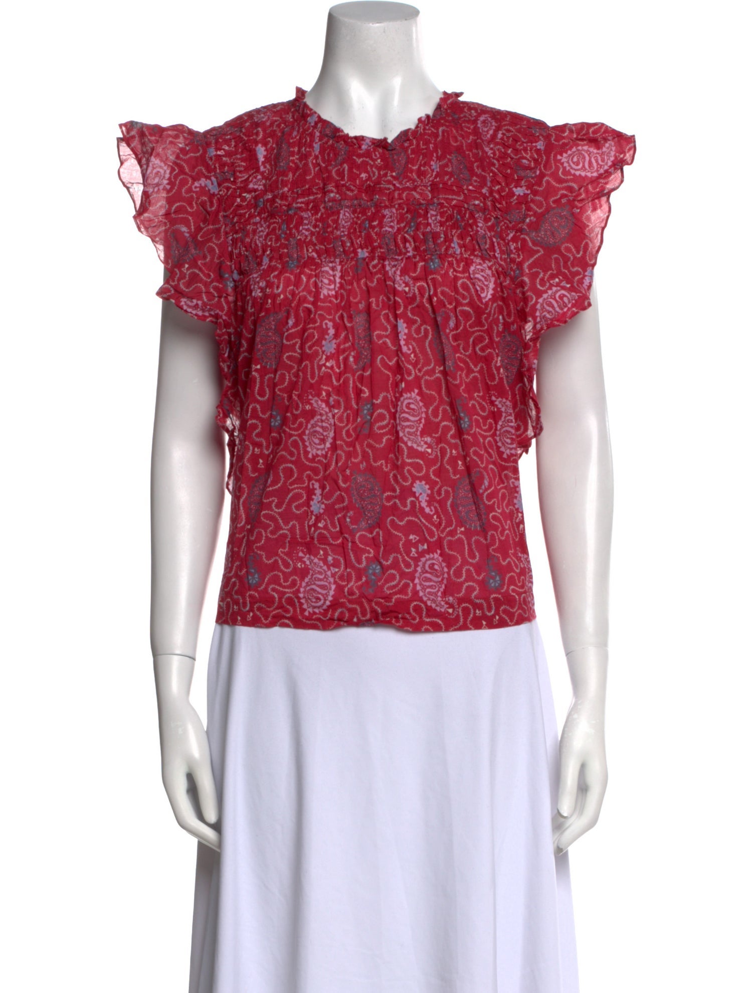 Étoile Isabel Marant Printed Crew Neck Top