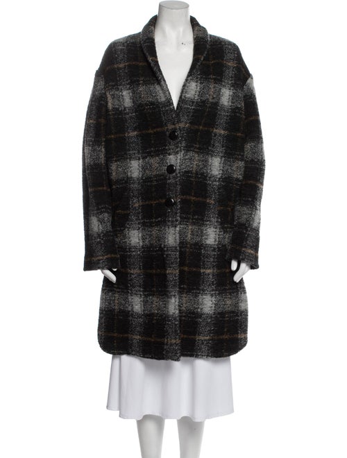 Étoile Isabel Marant Wool Plaid Print Coat