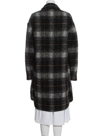 Étoile Isabel Marant Wool Plaid Print Coat