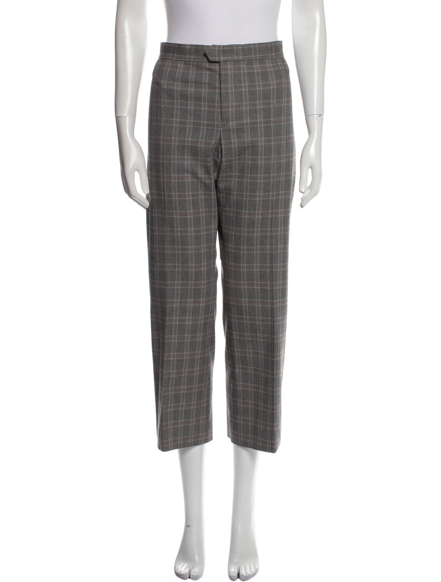 Étoile Isabel Marant Plaid Print Straight Leg Pants