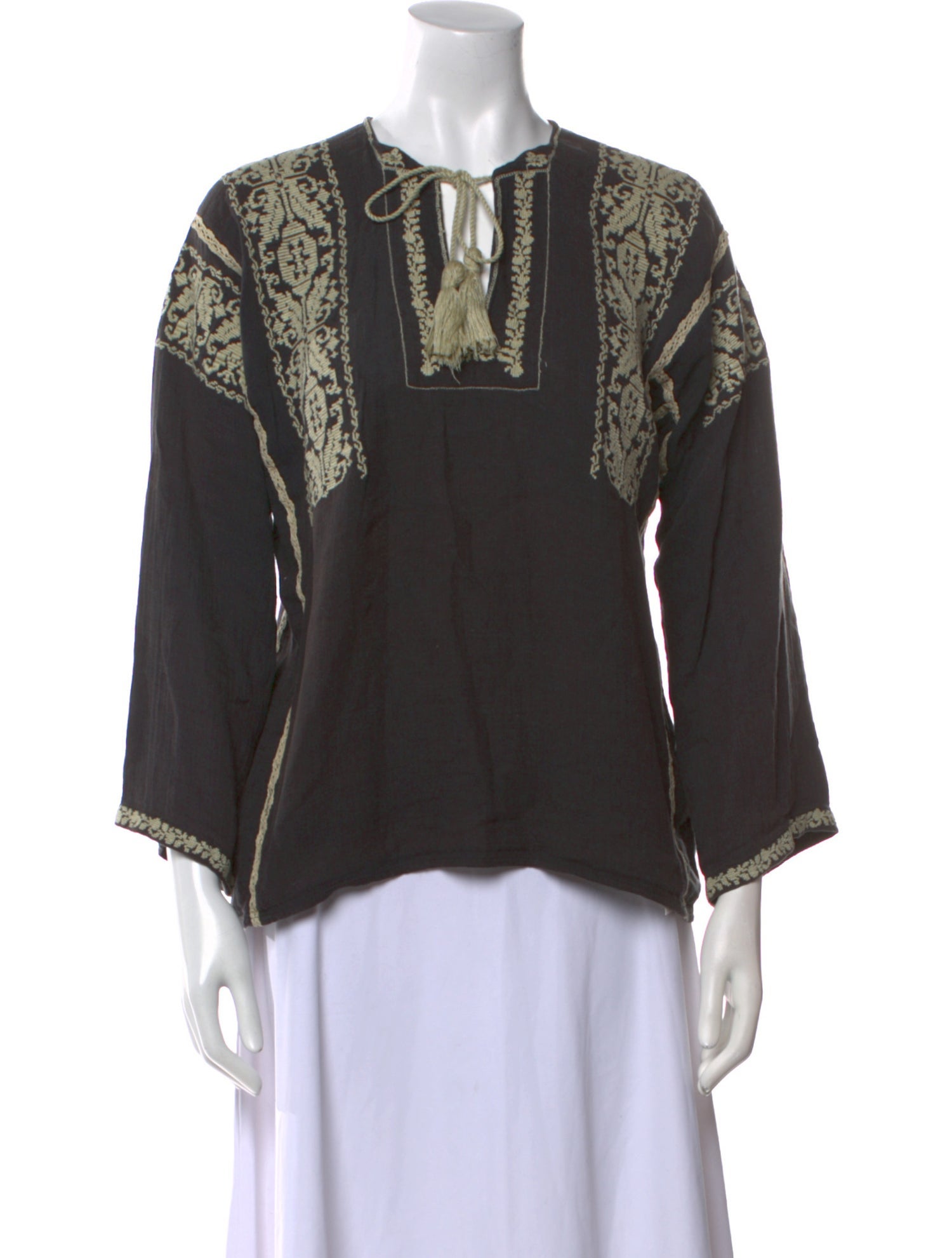 Étoile Isabel Marant Printed V-Neck Blouse