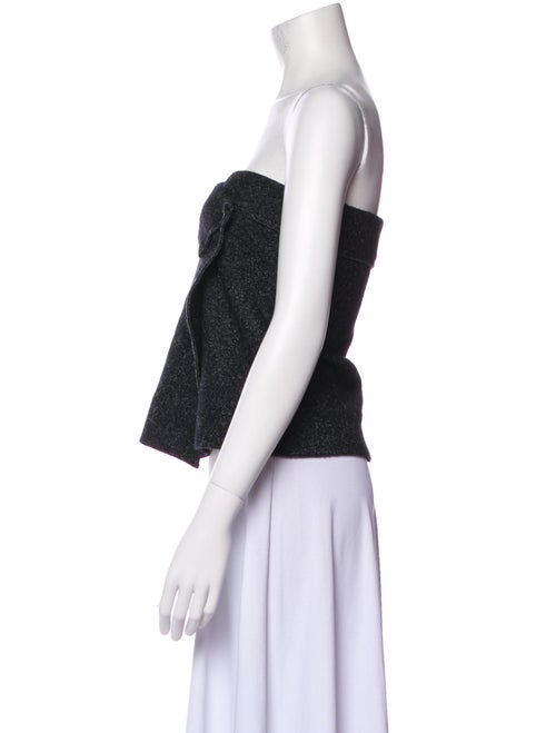 Étoile Isabel Marant Virgin Wool Strapless Crop Top