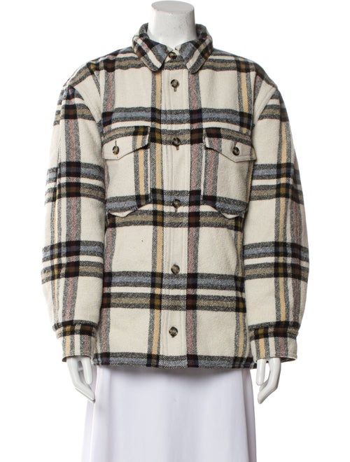 Étoile Isabel Marant Wool Plaid Print Jacket
