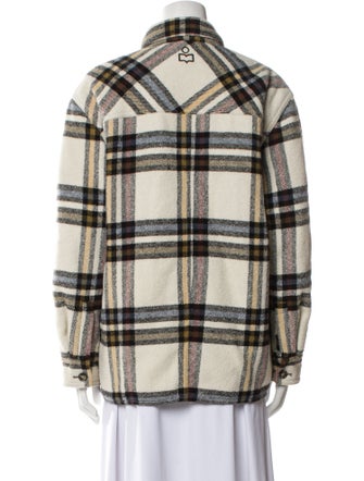 Étoile Isabel Marant Wool Plaid Print Jacket