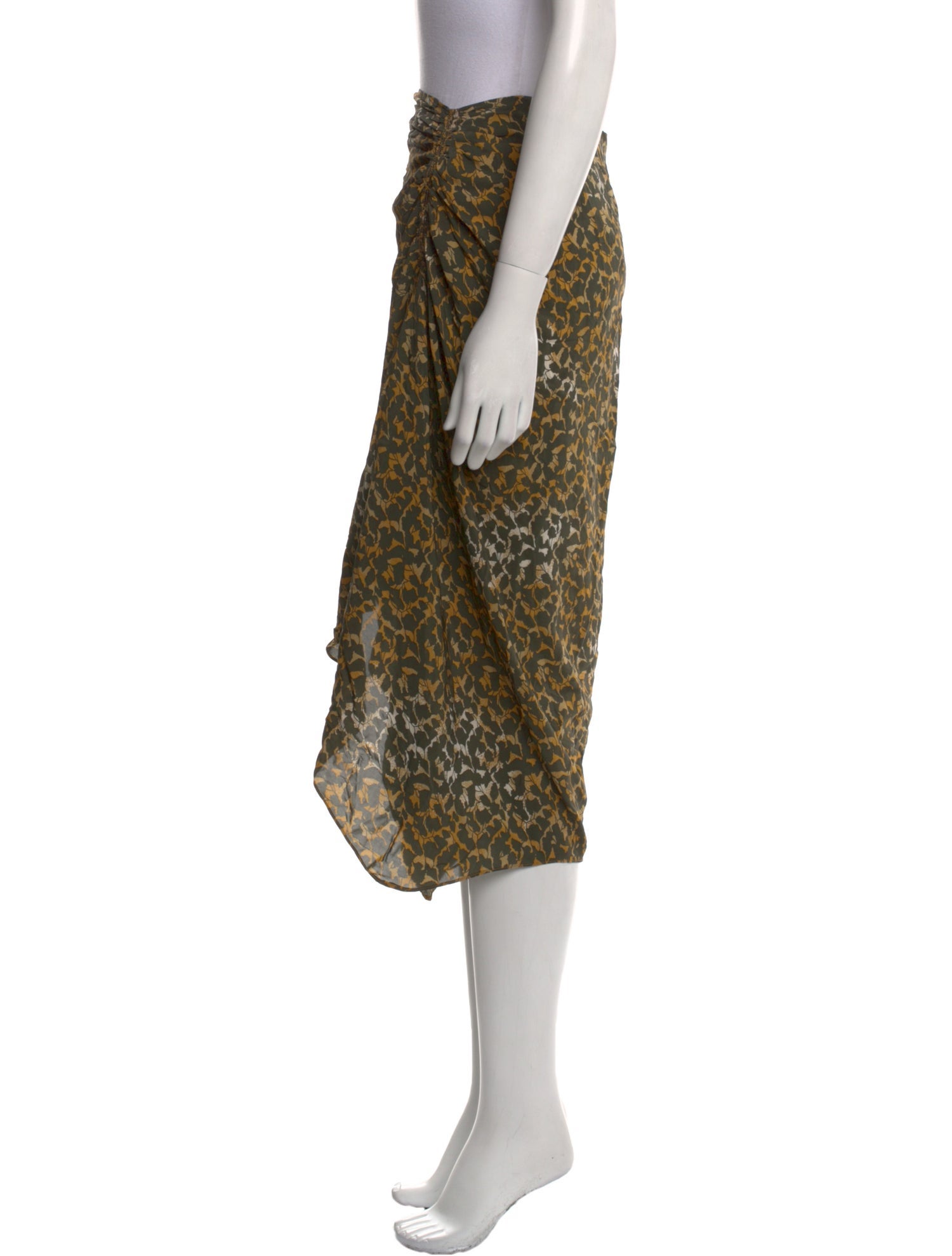 Étoile Isabel Marant Animal Print Midi Length Skirt