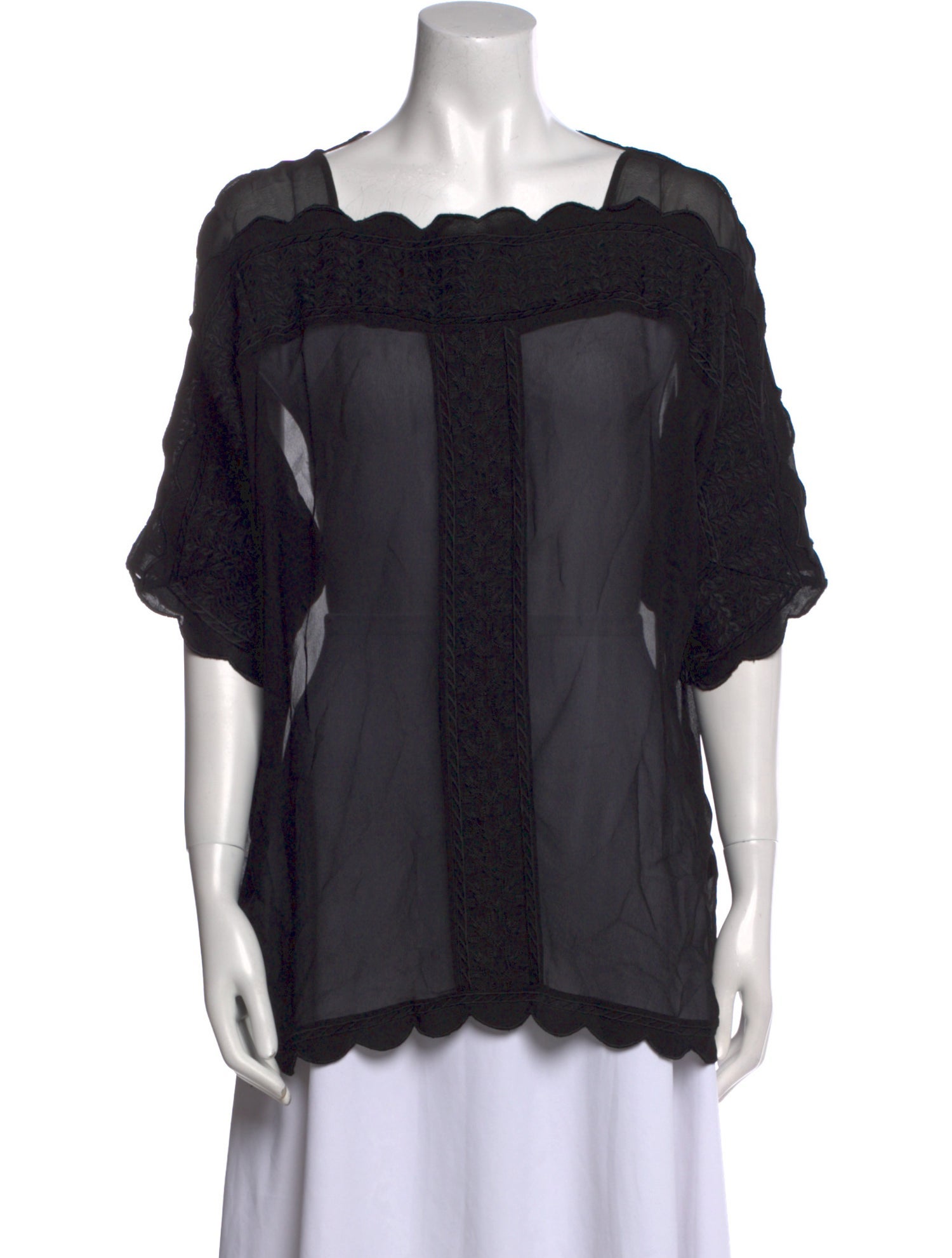 Étoile Isabel Marant Square Neckline Short Sleeve Blouse