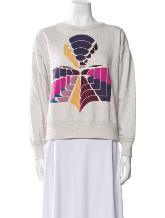 Étoile Isabel Marant Graphic Print Bateau Neckline Sweatshirt
