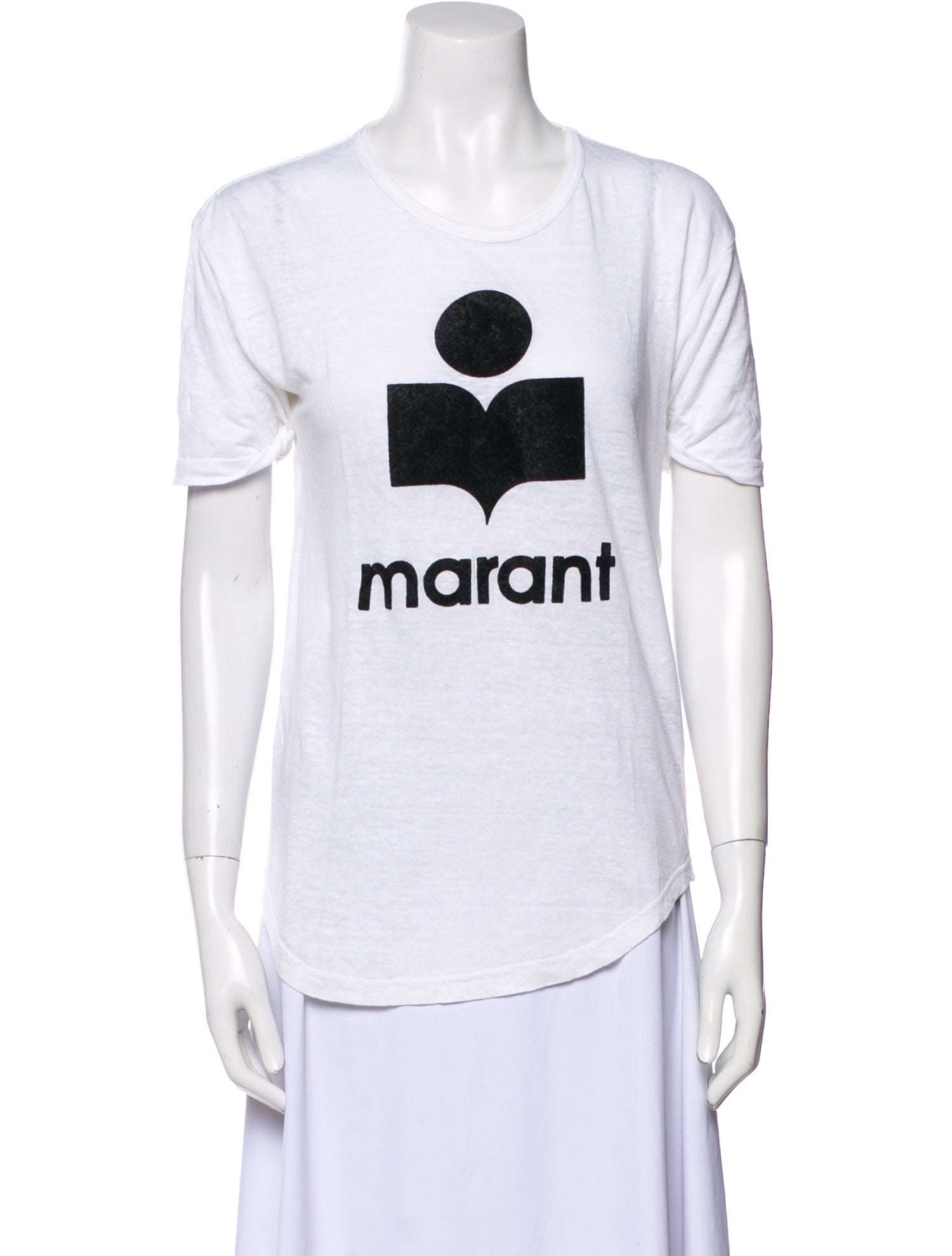 Étoile Isabel Marant Linen Graphic Print T-Shirt